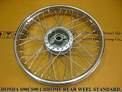 Fit HONDA S90 CS90 CL90 Steel Rear Wheel STANDARD  #bi3235# Foto 1 de 4