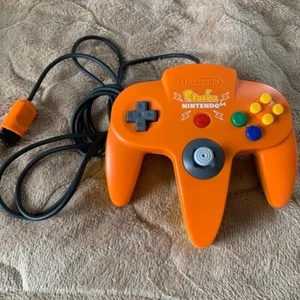 Nintendo 64 N64 Controller Wired Pikachu Orange Yellow - Picture 1 of 5