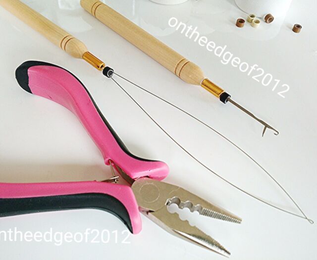 MIRACLE Tape in Hair Extension Pliers, Stainless Steel Hair Pliers Micro  Kera-link Fusion Beading & Bond Removal Tool Kit. 