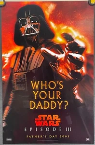 MINI PÓSTER DE PELÍCULA ORIGINAL ENROLLADO DE STAR WARS EPISODIO III REVENGE THE SITH (2005) - Imagen 1 de 1