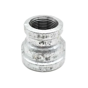 Thrifco 2 Inch x 1-1/2 Inch Galvanized Steel Reducer Coupling - 5218047 - Picture 1 of 6