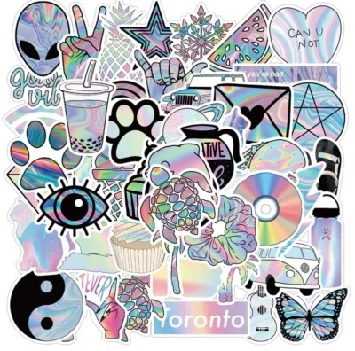 VSCO Pastel Style Stickers 50pk VSCO Cartoon Mixed Fun Stickers FREE SHIPPING - Image 1 of 4