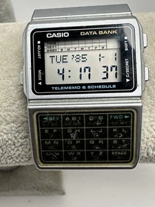 Casio DBC-610 Data Bank New Battery Telememo Silver Tone Digital E39 - Picture 1 of 15
