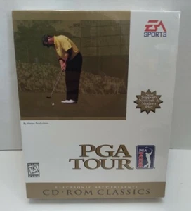 EA Sports PGA Tour Big Box PC CD-ROM Video Game 1995 Golf Simulator NEW - Picture 1 of 4