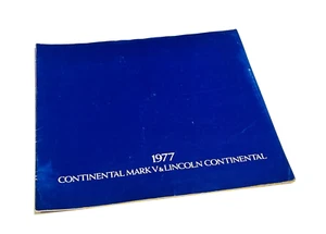 Lincoln Continental 1977 y Continental Mark V folleto - Imagen 1 de 1