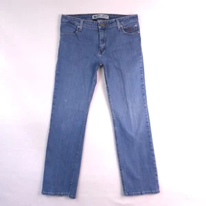 HARLEY-DAVIDSON Womens Straight Denim Blue Jeans Size 12 (Measures 34x30) 99113 - Picture 1 of 17