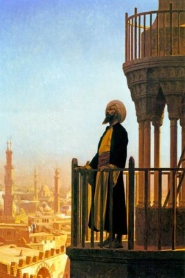 LE MUEZZIN LA LLAMADA A LA ORACIÓN 1865 MEZQUITA PINTURA ORIENTALISTA DE GEROME REPRO Foto 1 de 3