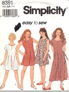 Culotte Romper Jumpsuits Girls' Sz. 7-10 Simplicity 8391 UNCUT Sewing Pattern - Picture 1 of 4