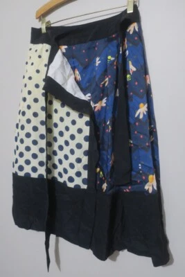 Sonia By Sonia Rykiel Women's Multi-Print All Silk Skirt Size 38 - Image 1 of 4