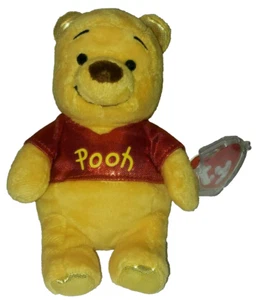 Ty Beanie Baby - DISNEY WINNIE THE POOH Sparkle 6" NEW MWMTs Stuffed Animal Toy - Picture 1 of 7
