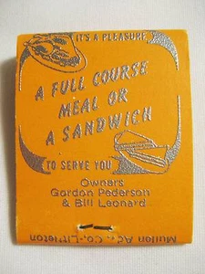 Vintage 1971 Streichholzschachtel geprägt Silber Elkton House Restaurant Wand, S.D. Voll - Bild 1 von 4