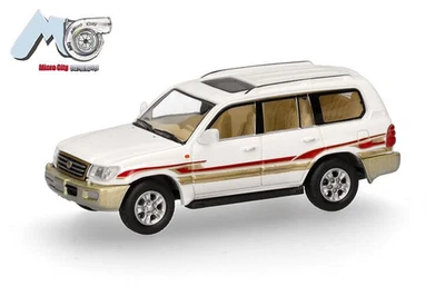 MICRO CITY, TOYOTA Landcruiser LC 100 1998 bianca, 1/87,  MIC87MC000006 - Immagine 1 di 4