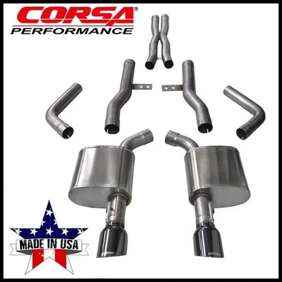 Kit de escape Corsa Black Xtreme apto para Dodge Charger SRT/Scat Pack/R/T 6.4 6.2 15-16 Foto 1 de 2