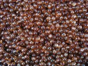 Beads Plastic 4mm Round Brown 25g DIY Jewellery Making Crafts - Picture 1 of 2