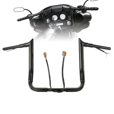Manillar precableado de elevación de 14"" para Harley Street Electra Glide Ultra Limited 96-06 Foto 1 de 4