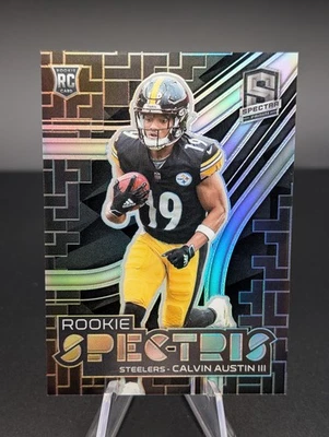 2022 PANINI SPECTRA ROOKIE SPECTRIS CALVIN AUSTIN III #RSP-CAU /99 RC STEELERS - Image 1 of 3