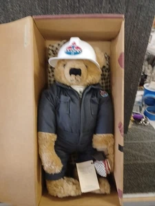 15 Zoll großer Plüschbär Amoco "Indiana" von Sally Morrison Stringer - Bild 1 von 2