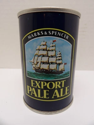 9 2/3 oz MARK & SPENCER EXPORT PALE ALE STRAIGHT STEEL PULL TAB BEER CAN #8 - Image 1 of 4