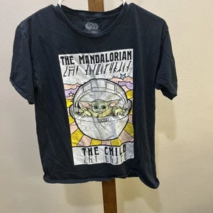 Star Wars The Mandalorian The Child Baby Yoda Shirt Size XXL (18) Black - Picture 1 of 4