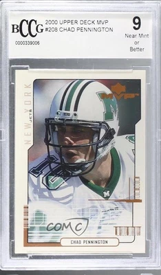 2000 Upper Deck MVP Chad Pennington #208 BCCG 9 Rookie RC - Image 1 of 2