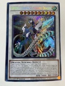Dragón sincronizado ala cristalina (secreto raro) RA04-EN059 cuarto de siglo... - Imagen 1 de 2