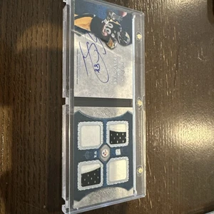 2010 Topps Five Star Emmanuel Sanders Rookie Autograph Patch Booklet 8/25 - Picture 1 of 2