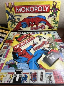 Monopoly Spider-Man Collector's Edition Board Game 100% Complete EUC - Picture 1 of 4