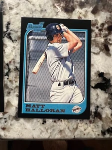 Tarjeta de novato Bowman 1997 primera San Diego Padres Matt Halloran #189 - Imagen 1 de 1