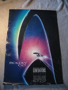 Póster original de una hoja de Patrick Stewart Advance 1994 de Star Trek Generations C4 - Imagen 1 de 1