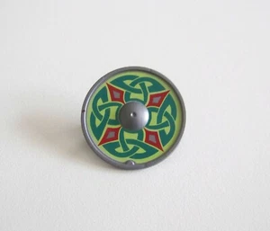 PLAYMOBIL (L657) MOYEN-AGE - Bouclier Rond Gris & Vert Chevaliers 4912 5831 5836 - Imagen 1 de 1