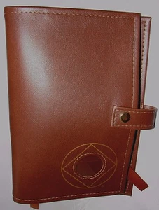 Narcotics Anonymous NA Basic Text How and Why BROWN Deluxe Double Book Cover - Imagen 1 de 9