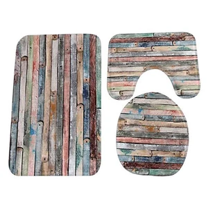 1 Set This Modern Warm Ultra-soft 3-piece Bathroom Rug Mat Set Is Daily - Picture 1 of 6