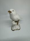 Vintage Erphila Pottery White Bird With Gold Accents Germany