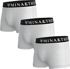 Mina & Theo Men's Underwear Classic Bamboo Rayon Boxer Briefs, Ultra Soft, Breat