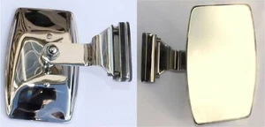 Espejo retrovisor de cuarto de luz de acero inoxidable con abrazadera para estadio - Imagen 1 de 2