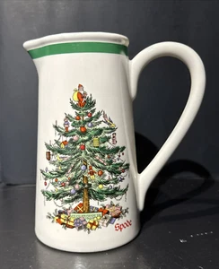 Spode Christmas Tree Holiday Teleflora 24 oz. Pitcher 7” - Picture 1 of 6