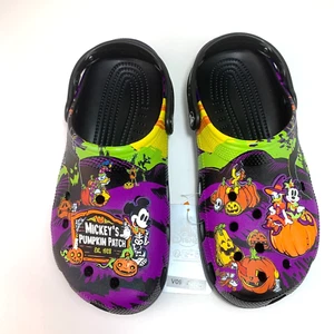 Disney Parks Halloween 2024 Mickey’s Pumpkin Patch Adult Clogs Crocs Size M6/W8 - Picture 1 of 7