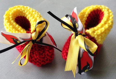 FOOTBALL FANS!!! Arizona CARDINALS Baby Booties Cover