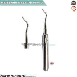 Root Tip Elevators Heidbrink Right | Stainless Steel Dental Surgical Instruments - Picture 1 of 8
