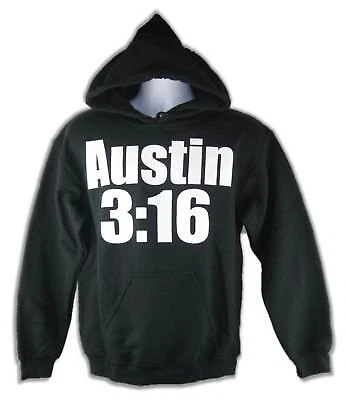 Stone Cold Steve Austin 3:16 Black Hoody Sweatshirt New Cover