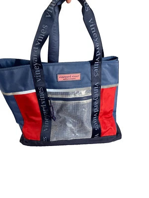 Vineyard Vines Tote Bag  Double Strap NO closure Beach Carry On Weekender - Image 1 of 4
