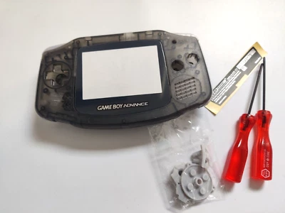 Gameboy Advance Shell Housing Transparent Game Boy Clear Black - Image 1 of 4