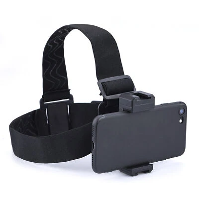 ABS Head Strap Belt Phone Holder Headband &Clip Bracket for Mobile Sports Camera - Image 1 of 4