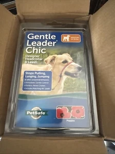 PetSafe Gentle Leader Chic No-Pull Headcollar & Leash for Dogs Floral Poppies M - Picture 1 of 5