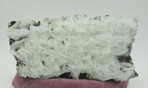 Cleavelandite over Mica Natural Crystal Mineral Plate Brazil - Picture 1 of 9