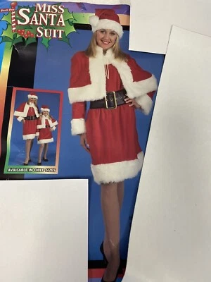 Navidad "Miss Santa Traje" Mujer Sexy Navidad Elfo Disfraz XL Foto 1 de 4