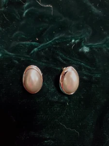 PENDIENTES PERFORADOS VINTAGE RICHELIEU TONO PLATA GRIS PERLA ENVÍO GRATUITO - Imagen 1 de 2