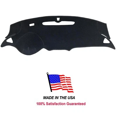 Capa de painel carpete preta compatível com Chevy Malibu 2016-24 com aviso de colisão - Imagem 1 de 4