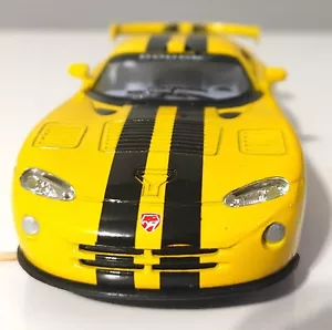 Chrysler Dodge Viper GTRSR Yellow Scale 1/36 Metal Kinsmart KT 5039 TM Die Cast - Picture 1 of 5