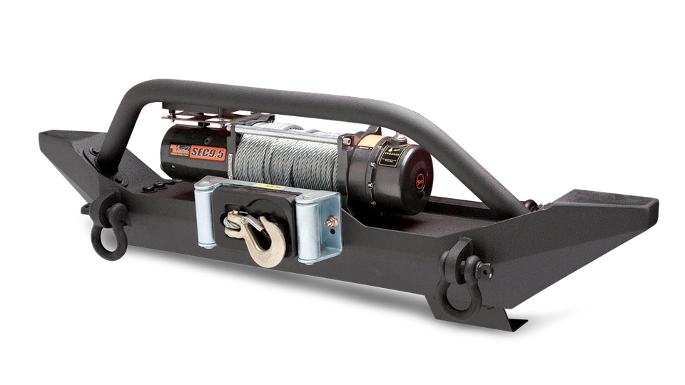 Parachoques delantero negro para Jeep Wrangler 1987-2006 TJ-19531 Foto 1 de 4